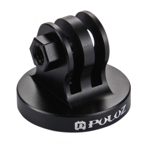 PULUZ Adaptateur CNC à trépied à vis 1/4 pouce pour GoPro, Xiaoyi et autres appareils photo sportifs (noir) SP145B5-06