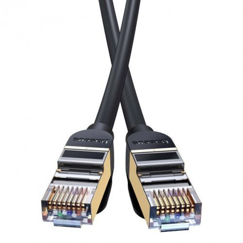 Baseus Network Cable High Speed (CAT7) of RJ45 (round cable) 10 Gbps 1.5m Black (WKJS010201) DA214286-020