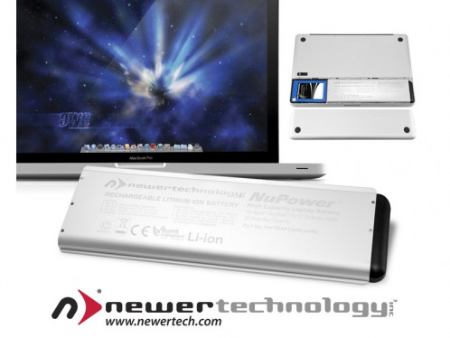 NewerTech NuPower Batterie 58 Wh pour MacBook Pro 15" Unibody fin 2008 BATOWC0011-04