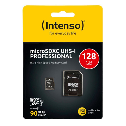 Intenso microSDXC 128GB C10 UHS-I Professional + adapt. 555074-04