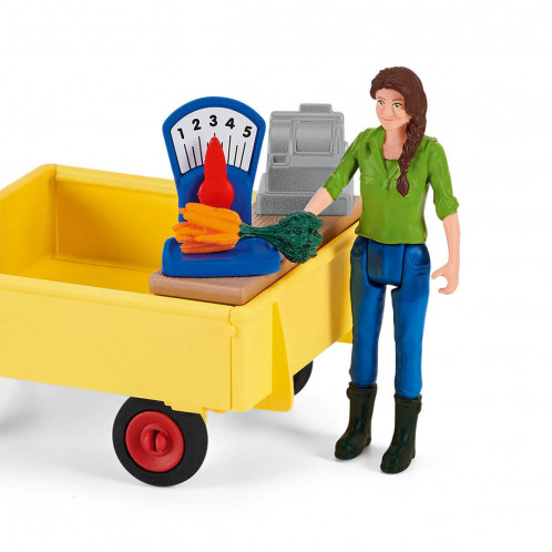Schleich Vie à la ferme 42528 Etal mobile de la ferme 607273-027