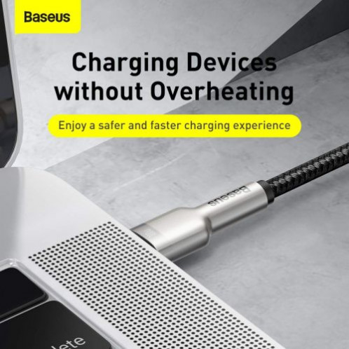 Baseus Type-C Type-C cable Cafule Series Metal Fast charge/data 100W (20V/5A) 2m Black (CATJK-D01) DA442698-011