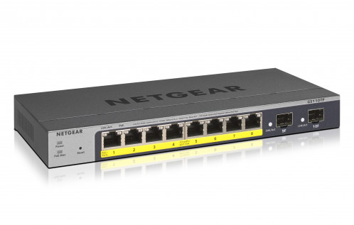 Netgear GS110TP-300EUS 8Port Manageable Ethernet Switch 772767-05