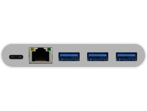 Macally UC3HUB3GBC Adaptateur USB-C vers USB-C / 3 x USB-A / RJ-45 ADPMAY0007-01