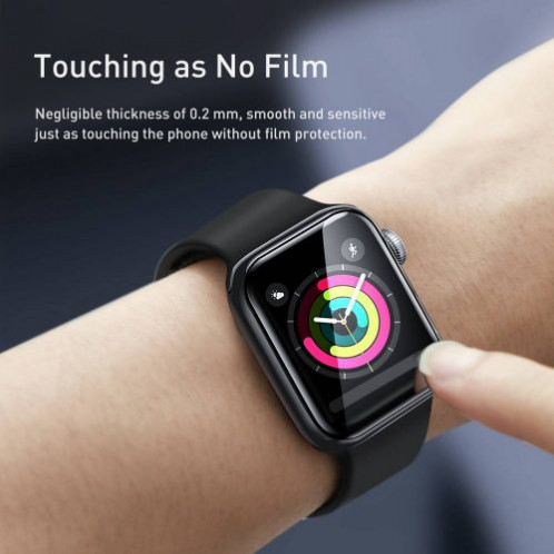 Baseus iWatch 0.2 mm, Full-screen curved T-Glass soft screen protector 42mm, Black (SGAPWA4-F01) DA166553-014