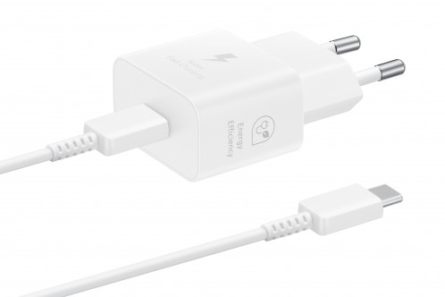 Samsung Chargeur USB-C 25W + câble USB-C, blanc 828886-09
