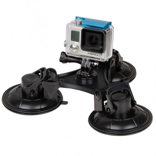 Triangle Direction Suction Cup Mount avec tournevis hexagonal pour GoPro HERO4 / 3 + / 3/2/1 (Noir) ST31448-00