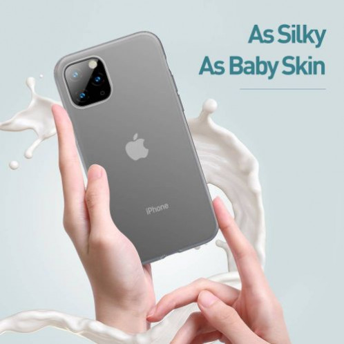 Baseus iPhone 11 Pro Max case Jelly Liquid Silica Gel Protective Transparent Black (WIAPIPH65S-GD01) DA021398-012