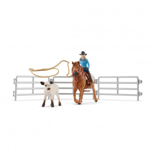 Schleich Vie à la ferme 42577 Equipe de cowboys et leur lasso 715269-015