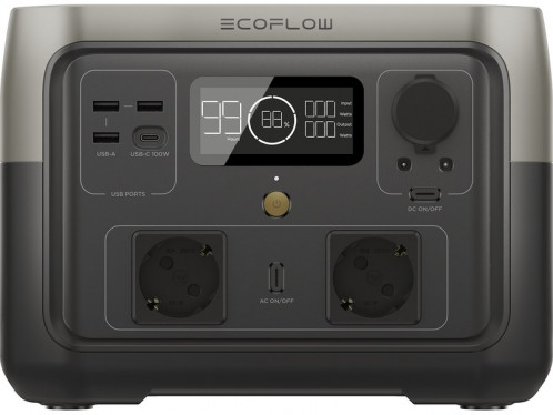 Générateur électrique portable EcoFlow RIVER 2 Max 512Wh / 230V 500W / USB BATEFW0007-04