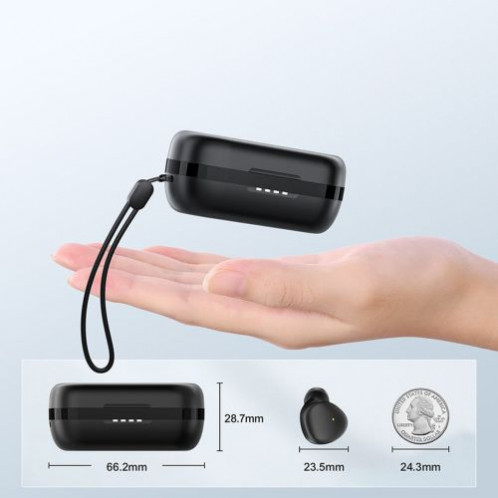 Joyroom Earphone Bluetooth True Wireless BT 5.1 TWS, AAC, SBC, TWS, HSP, HFP, A2DP, AVRCP, Black (JR-TL1-PRO) DO1113520-08