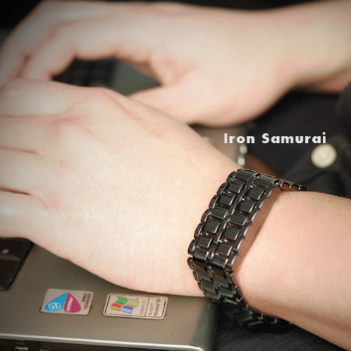 Montre à LED rouge style samourai japonais MLRSSJ01-07