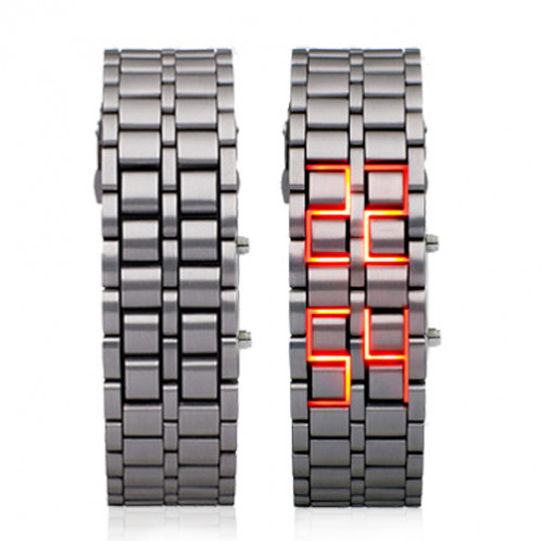 Montre à LED rouge style samourai japonais MLRSSJ01-07