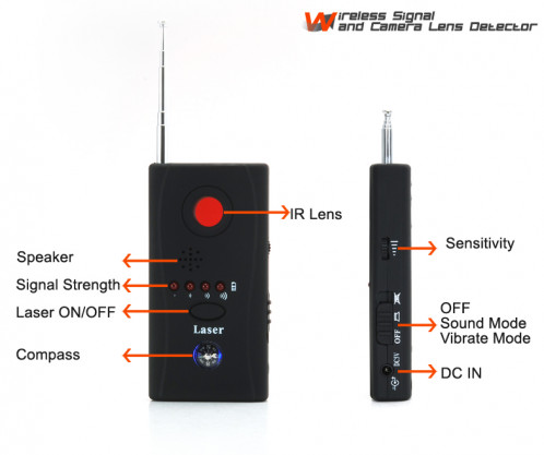 Détecteur de caméra et signaux sans fil DCSSF01-07