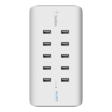 Belkin Rockstar 10-Port USB-char 120W, 2,4A Port,blanc B2B139vf 320196-06