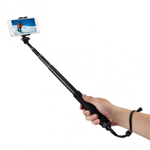 Système antidérapant pour auto-portrait Unité de plongée mobile Monopied télescopique avec télécommande et trépied et support de téléphone pour téléphones intelligents, caméra GoPro & Xiaoyi, pleine SS502B6-00