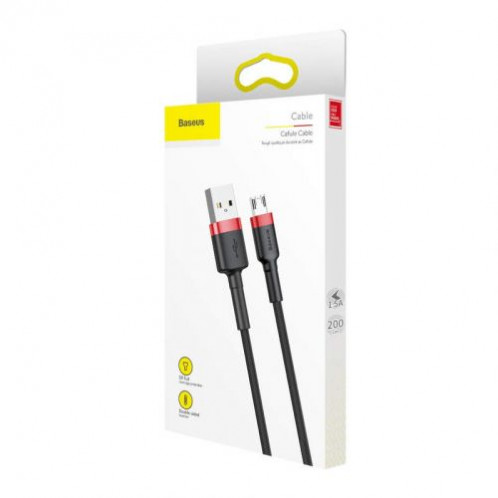 Baseus Micro USB Cafule Cable 1.5A 2m Red + Black (CAMKLF-C91) DA231456-08
