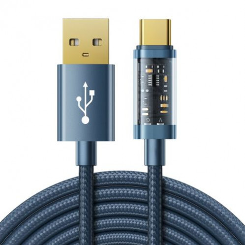 Joyroom USB Type-C Data Cable, 3A, 2m, Blue (S-UC027A20) DO279779-02