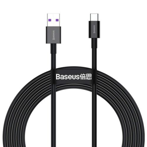Baseus Type-C Superior series fast charging data cable, 66W(11V/6A), 2m, Black (CATYS-A01) DA238516-011