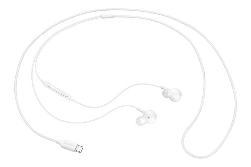 Samsung EO-IC100BWE Écouteur AKG Intra Auriculaire Connecteur Type C, Blanc, Télécommande (Emballage Original) 270062-018
