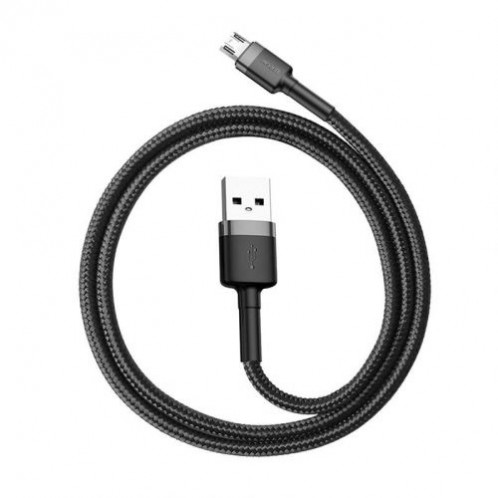 Baseus Micro USB Cafule Cable 2.4A 0.5m Gray + Black (CAMKLF-AG1) DA18696-09