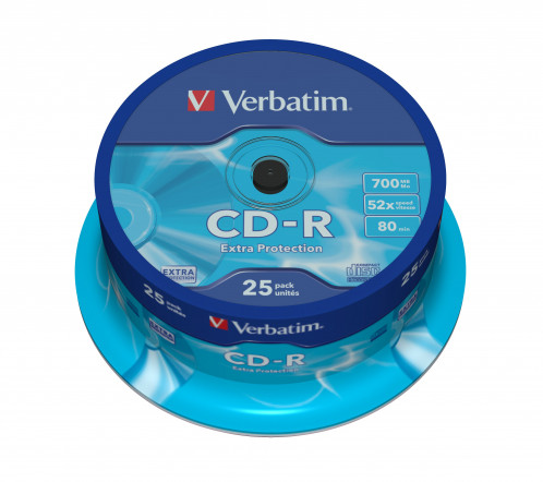 1x25 Verbatim CD-R 80 / 700MB 52x Speed Extra Protection 441791-03