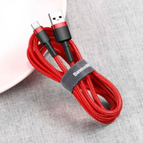 Baseus Type-C Cafule cable 2A, 3m Red/Red (CATKLF-U09) DA338937-016