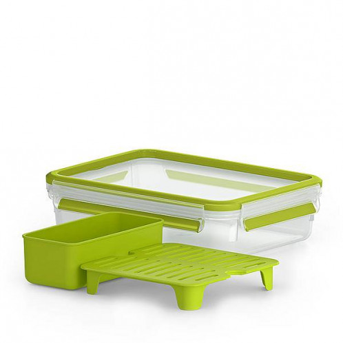 Emsa Clip&Go Brunchbox 518099 1,2l Transparent/Vert 487531-06