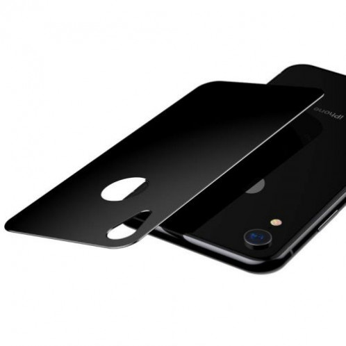 Baseus iPhone Xr 0.3 mm Full coverage curved T-Glass rear Protector Black (SGAPIPH61-BM01) DA012996-09