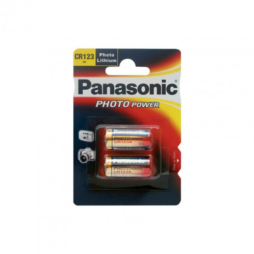 1x2 Panasonic Photo CR 123 A Lithium 779007-03