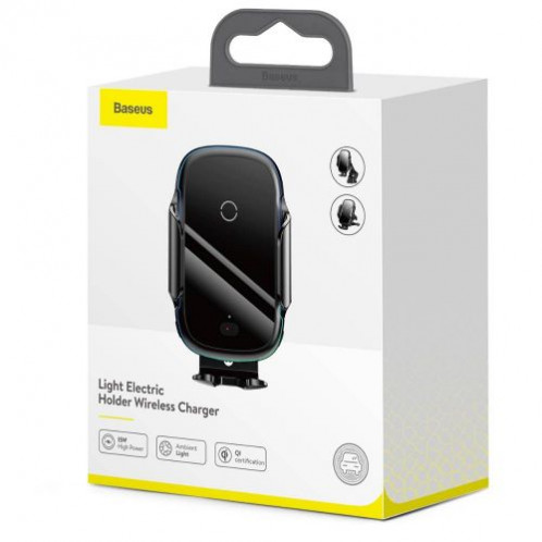 Baseus Car Mount Wireless Light Electric Electric Automatic Holder 15W Black (WXHW03-01) DA2052609-08