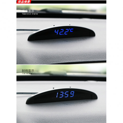 Horloge Thermomètre à affichage numérique LED 2 en 1 SH8640-08