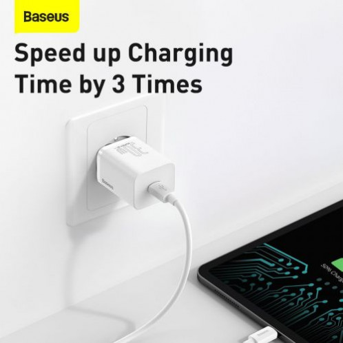 Baseus Travel Charger Super Si 1C Quick Charger PD 30W EU White (CCSUP-J02) DA823520-016