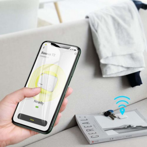 Baseus Home Intelligent T2 keychain mini wireless key and other object finder white (ZLFDQT2-02) DA676281-016