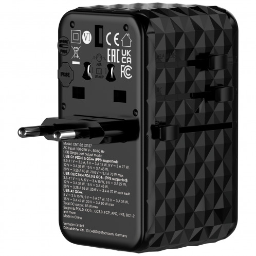 Verbatim Charge´n´Travel Diamond 85W câble retr. CNT-02 32127 113978-09