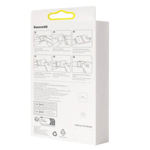 Baseus iWatch 0,2 mm, NanoCrystal Protective Film for Apple Watch 7/8/9, 41mm (2pcs) with mounting kit, Transparent (P6001510B201-02) DA205325-03