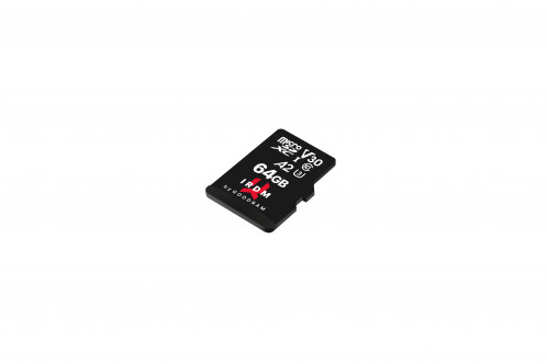GOODRAM IRDM microSDXC 64GB V30 UHS-I U3 + adaptateur 690223-04