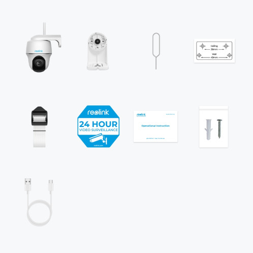 Reolink Argus Series B430 Caméra de sécurité 5MP PT Wi-Fi 161424-06