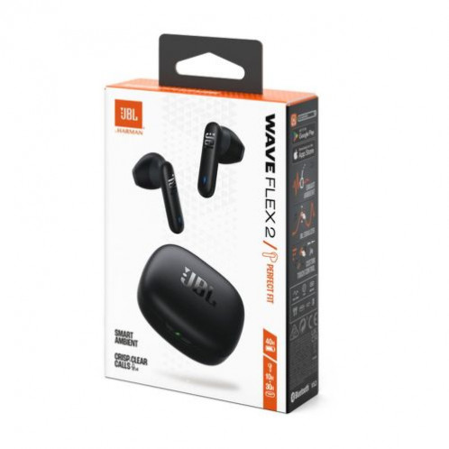 JBL Wave Flex 2 TWS Bluetooth Wireless In-Ear Earbuds Black EU DB4900776-05