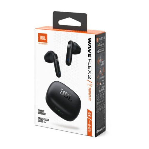 JBL Wave Flex 2 TWS Bluetooth Wireless In-Ear Earbuds Black EU DB4900776-05
