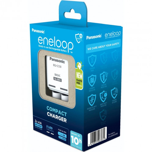 Panasonic Eneloop Compact Charg. BW-CC50 incl. 2xAA K-KJ50MCD20E 762771-04