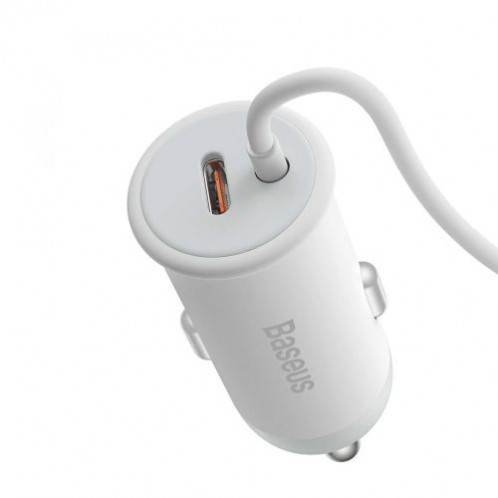 Baseus Car Charger MagSafe 15W holder for Air vent + Type-C 25W White (SUCX040102) DA2263675-010