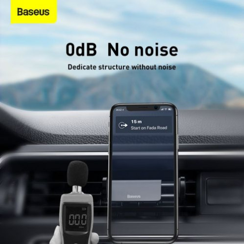 Baseus Car Mount Steel Cannon Air Outlet 360 degree rotation, Horizontal / Vertical Aluminum+ABS Black (SUGP-01) DA33683-015