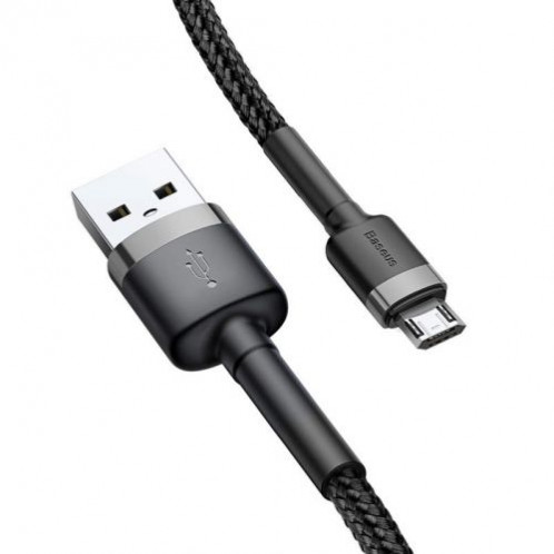 Baseus Micro USB Cafule Cable 1.5A 2m Gray + Black (CAMKLF-CG1) DA23140-09
