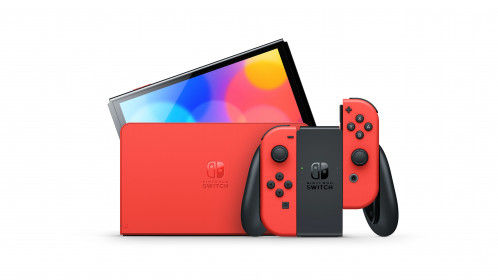 Nintendo Switch (modèle OLED) Edition Mario (rouge) 828291-07