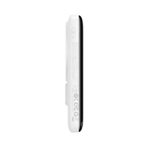 Baseus Power Bank Magnetic Wireless charging (With Xiaobai Type-C to Type-C 60W(20V/3A) 0.5m) MagSafe 15W / PD 20W, 10000 mAh, White (PPCX000202) DA3037302-019