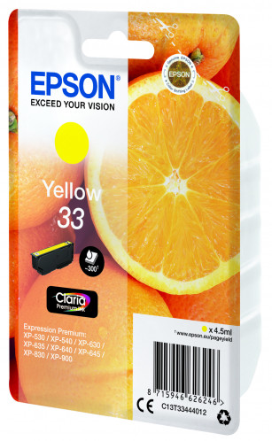 Epson jaune Claria Premium 33 T 3344 268144-05