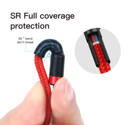 Baseus Type-C Cafule PD 2.0, 60W, flash charging Cable (20V 3A), 2m, Red (CATKLF-H09) DA247335-011