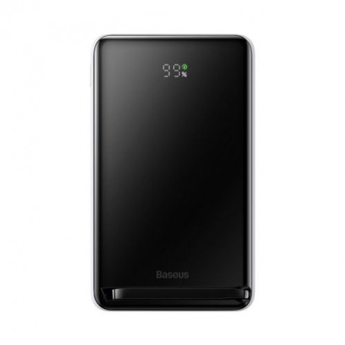 Baseus Power Bank Magnetic Wireless charging (With Xiaobai Type-C to Type-C 60W(20V/3A) 0.5m) MagSafe 15W / PD 20W, 10000 mAh, White (PPCX000202) DA3037302-019