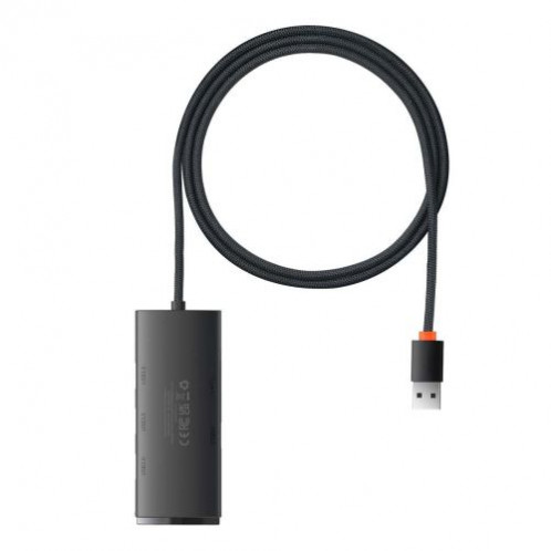 Baseus HUB Lite Series adapter (USB-A to 4xUSB-A 3.0 5Gb/s) Black (WKQX030101) DA868480-012